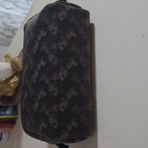 Coach Boxy 20 Cosmetic Makeup Case 20 Black Grey Jay S - Picture 4 of 7